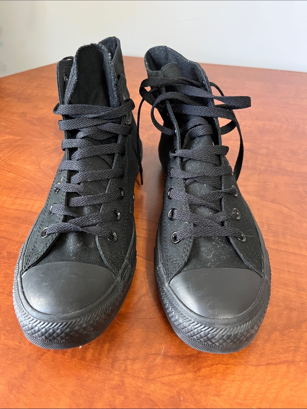 Converse All Star High Top Monochrome Sneakers Black - Picture 6 of 12